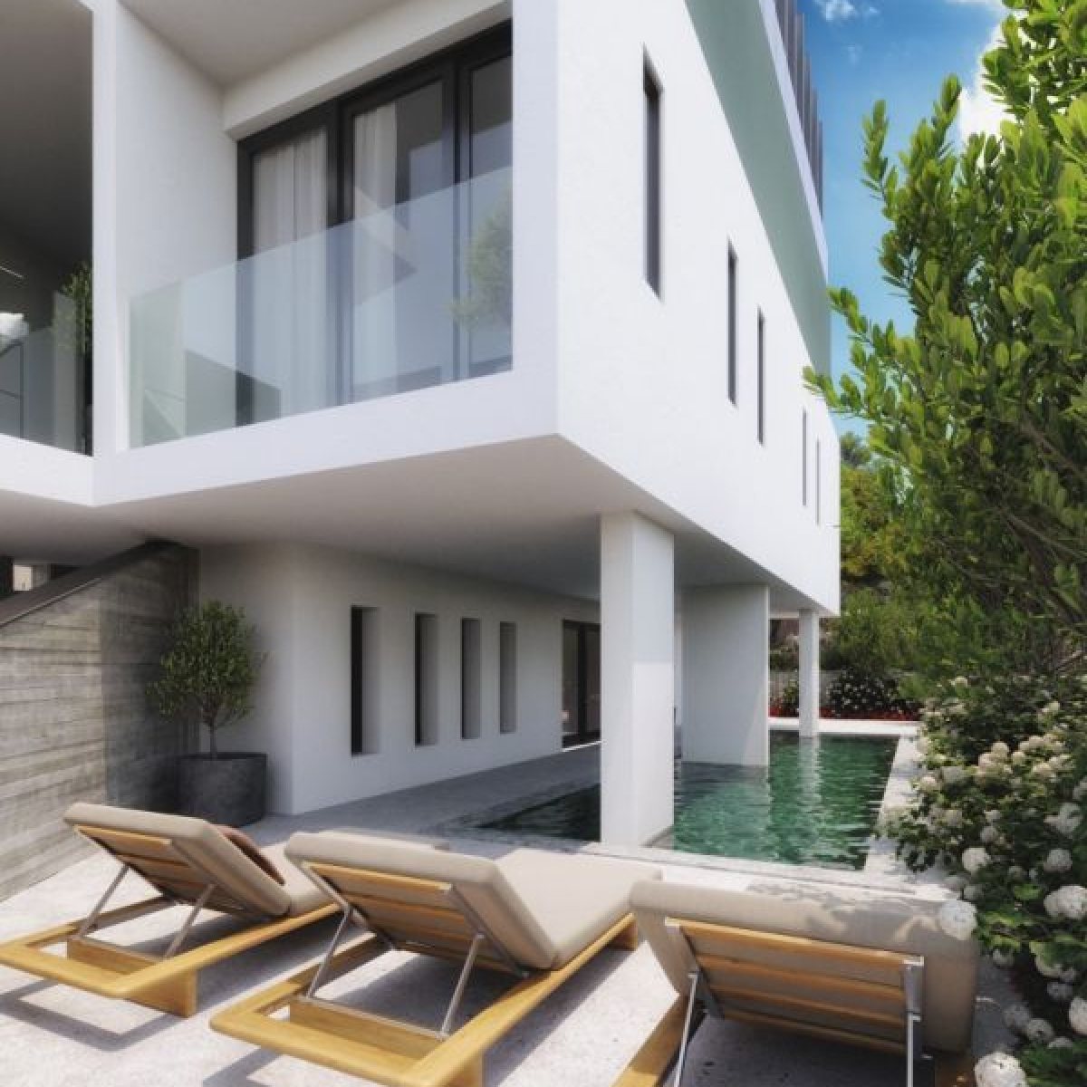 PR. Modern apartment near the sea