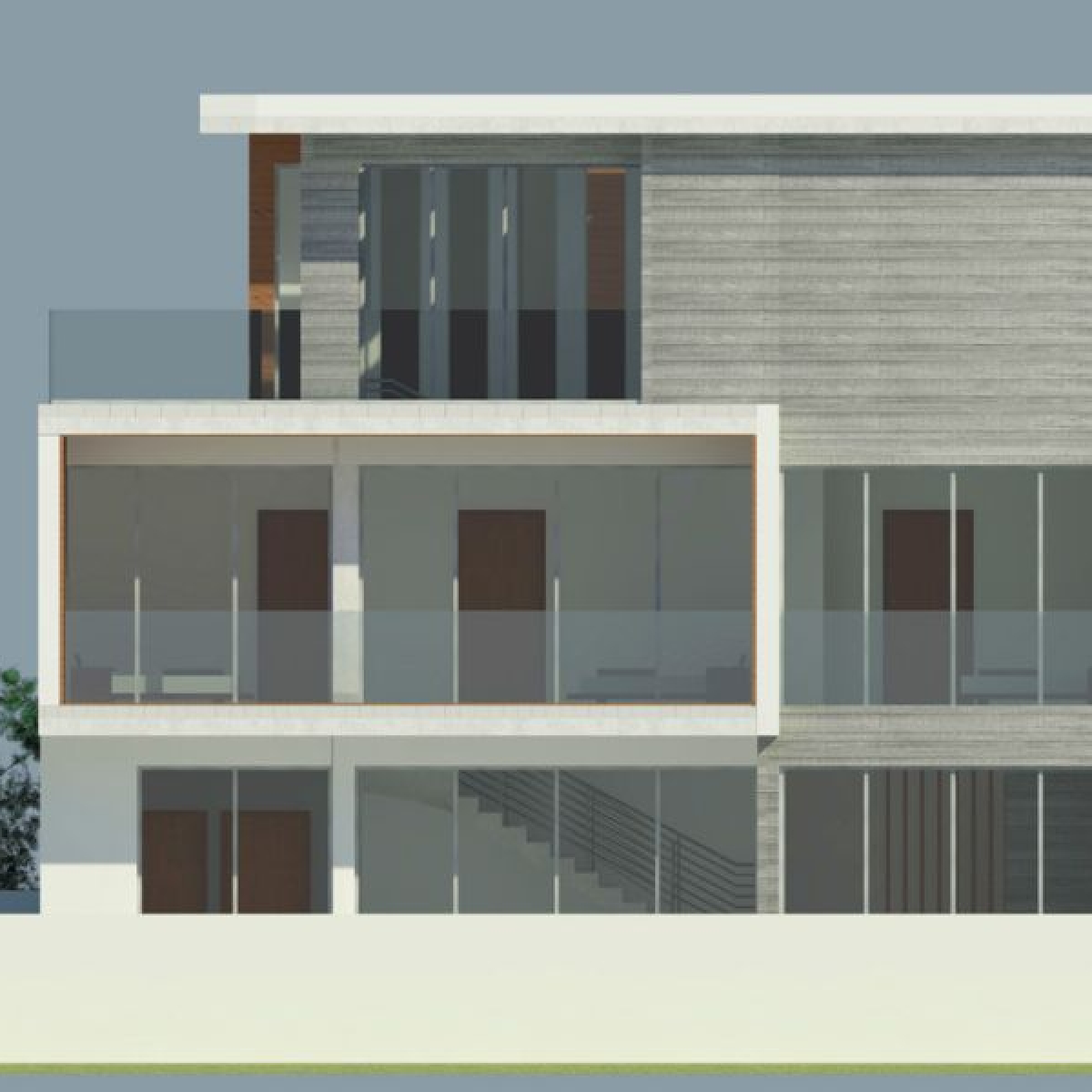 Modern villa in the city