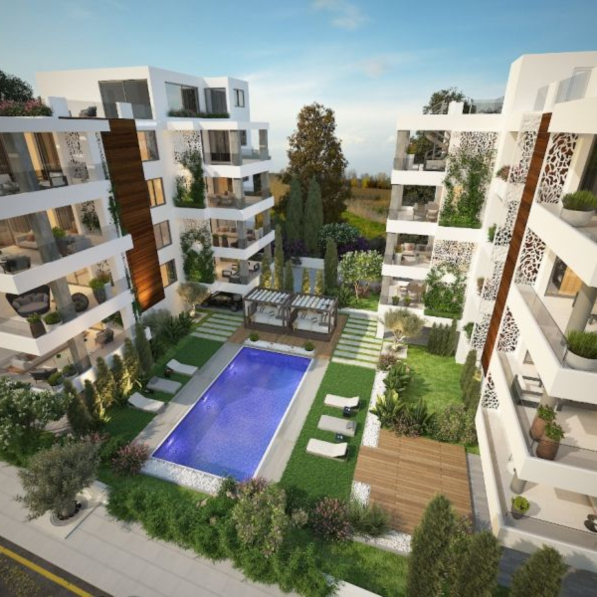 Sea View Apartment in modern complex with swimming pool