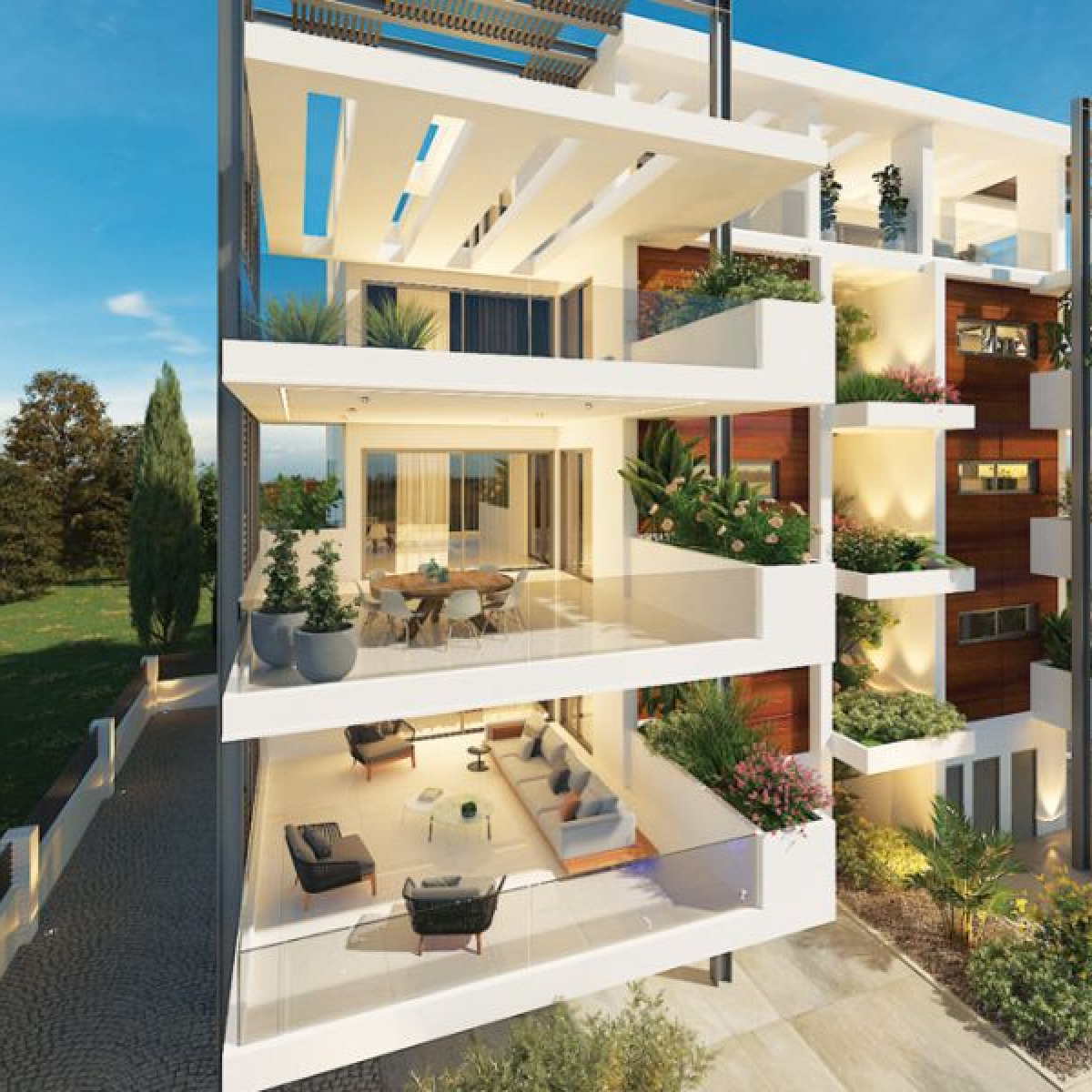 Modern Apartment  with large balcony