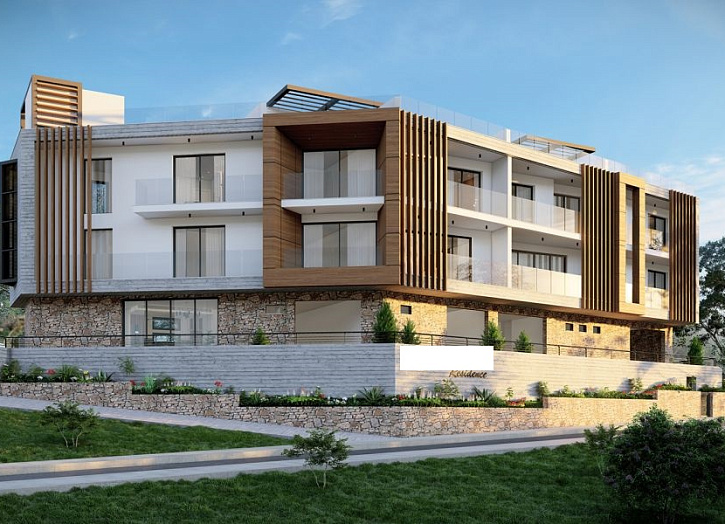 House with roof garden, sea views