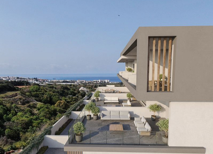 Modern apartment with sea views