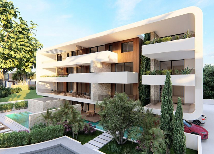 Penthouse in complex 600 m from beach